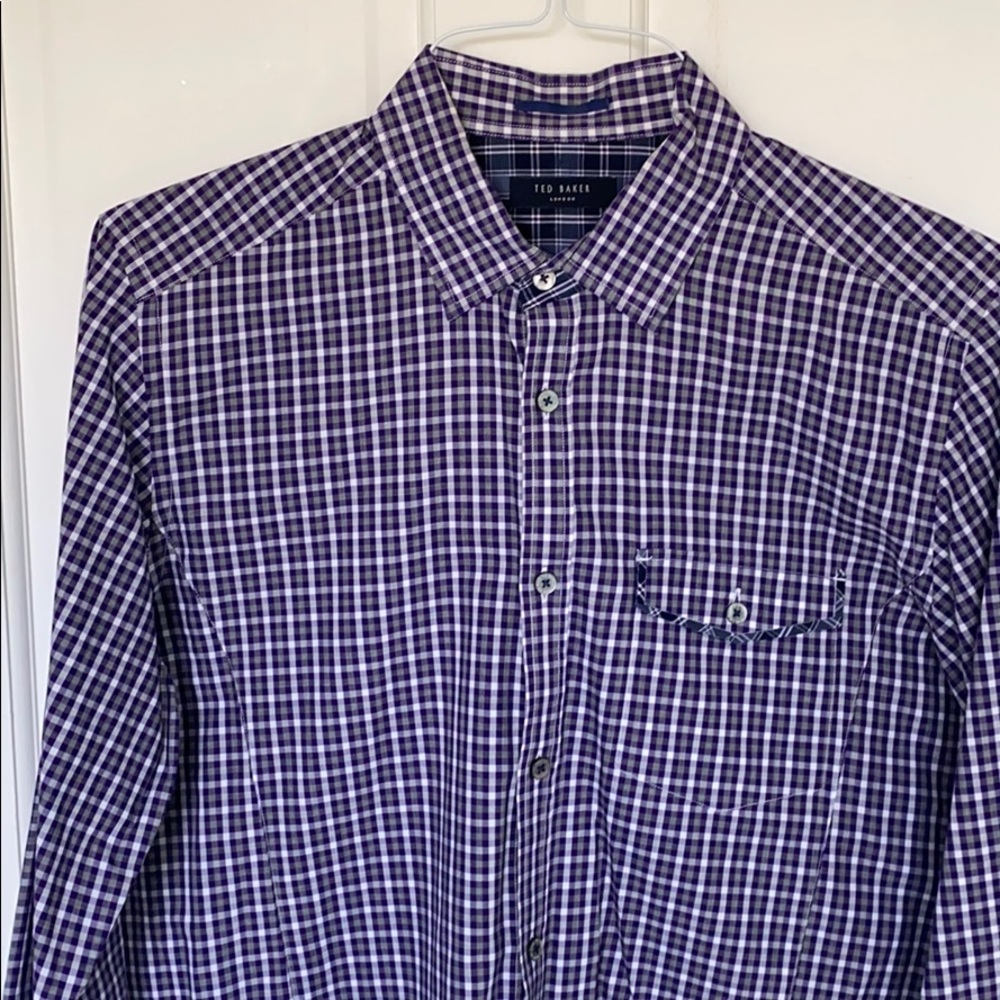 🌟🔥Host pick 🔥🌟Ted Baker plaid button down